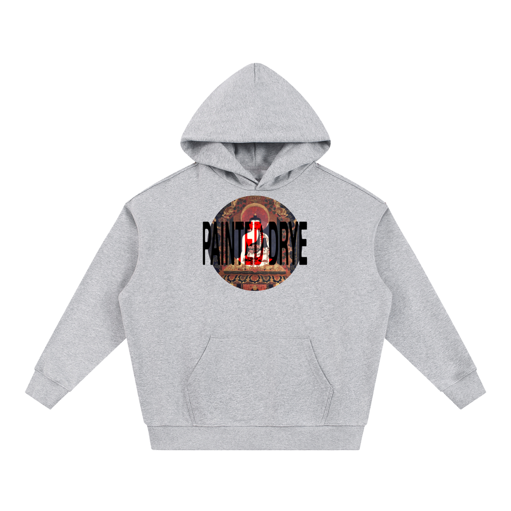 Painted Drye buddha logo heavyweight hoodie