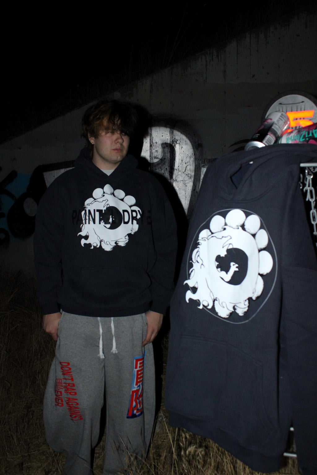 Painted Drye logo hoodie