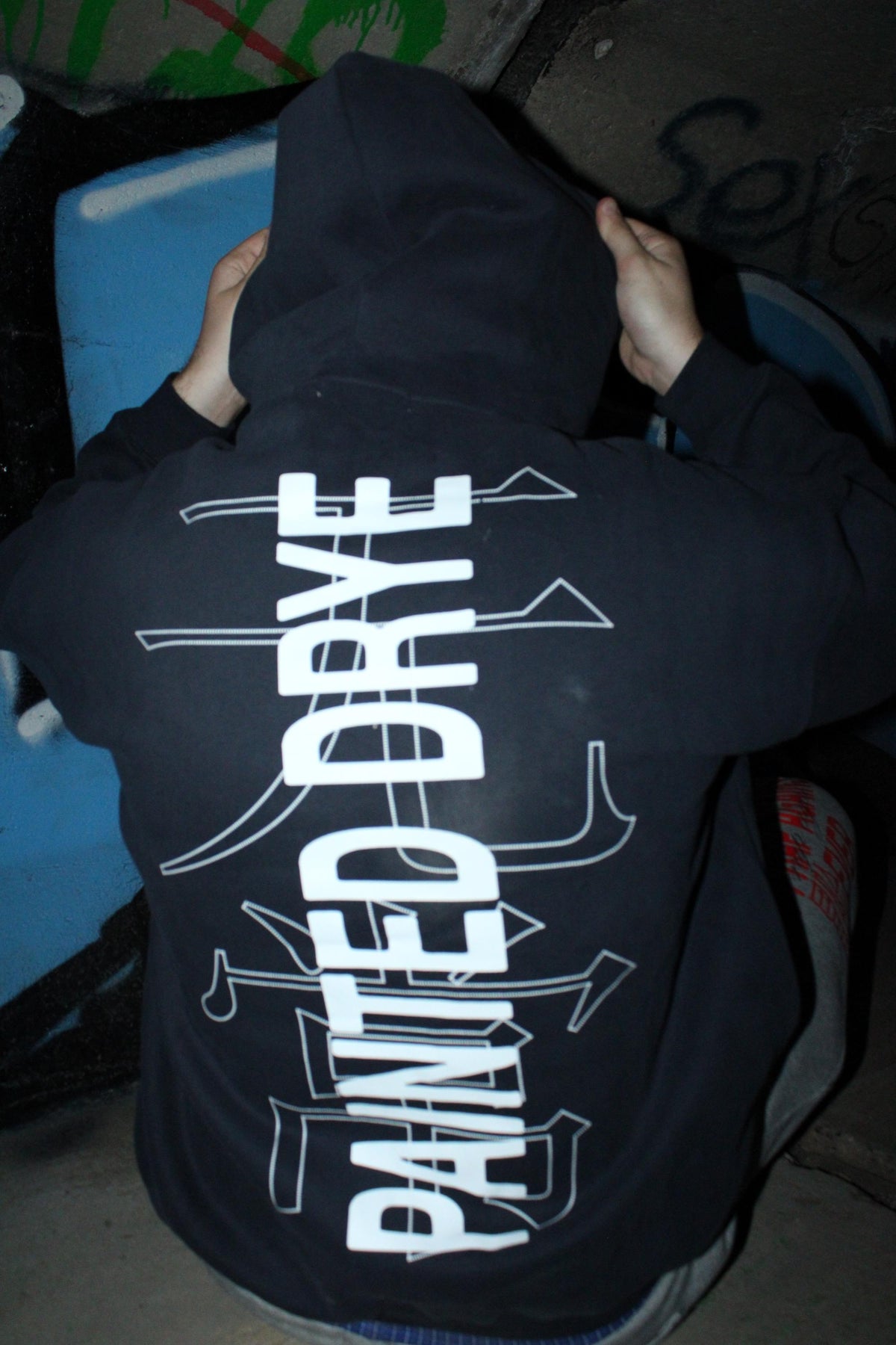 Painted Drye logo hoodie