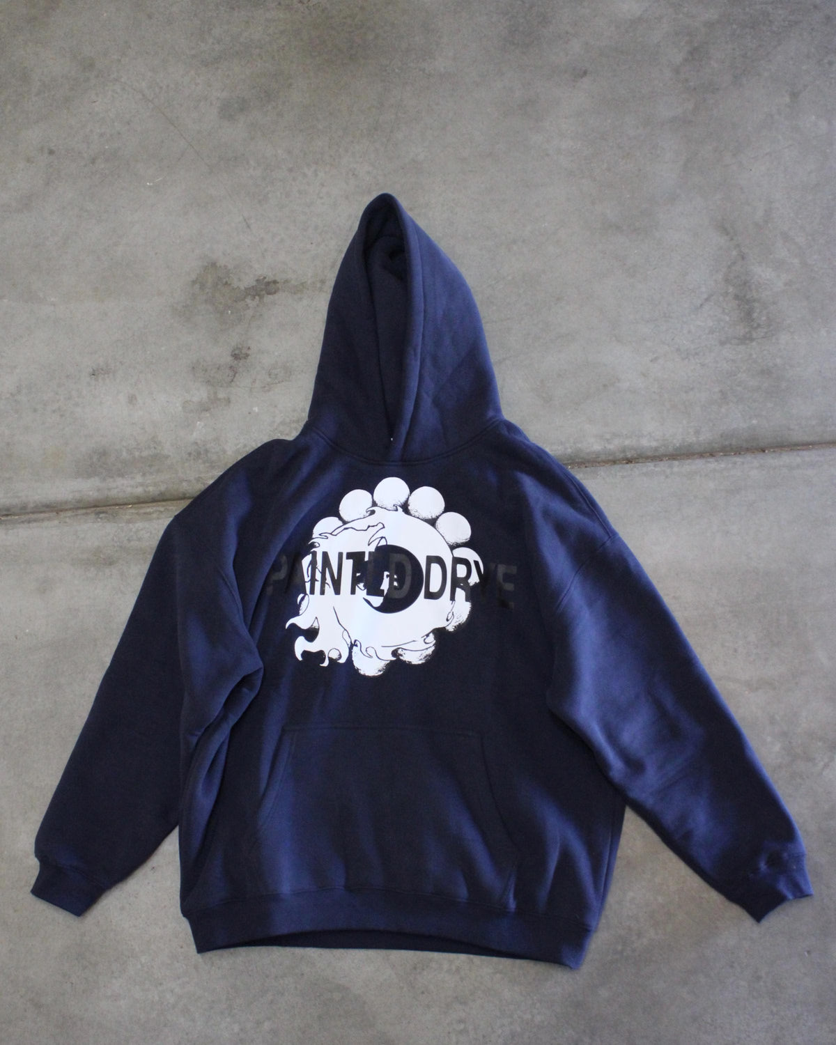 Painted Drye logo hoodie