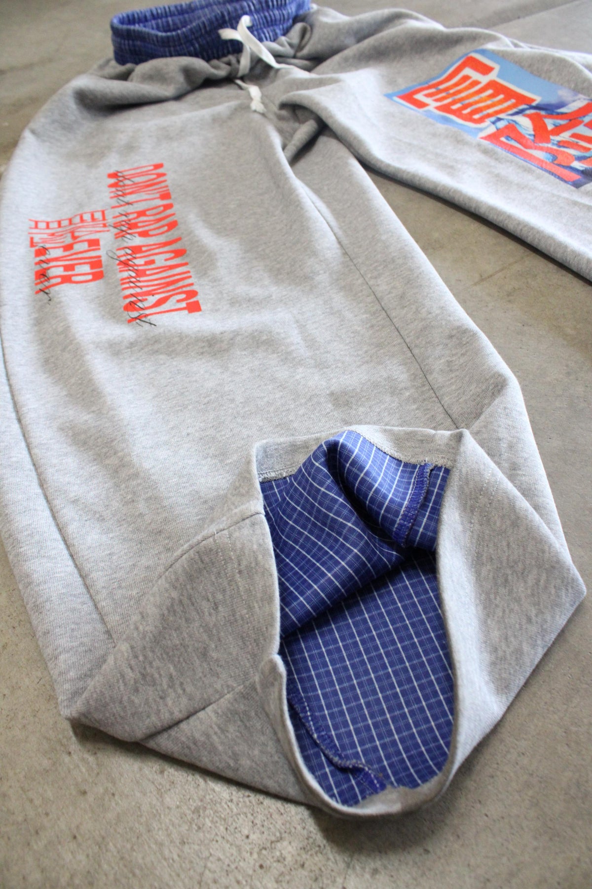 Painted Drye plaid waistband sweatpants