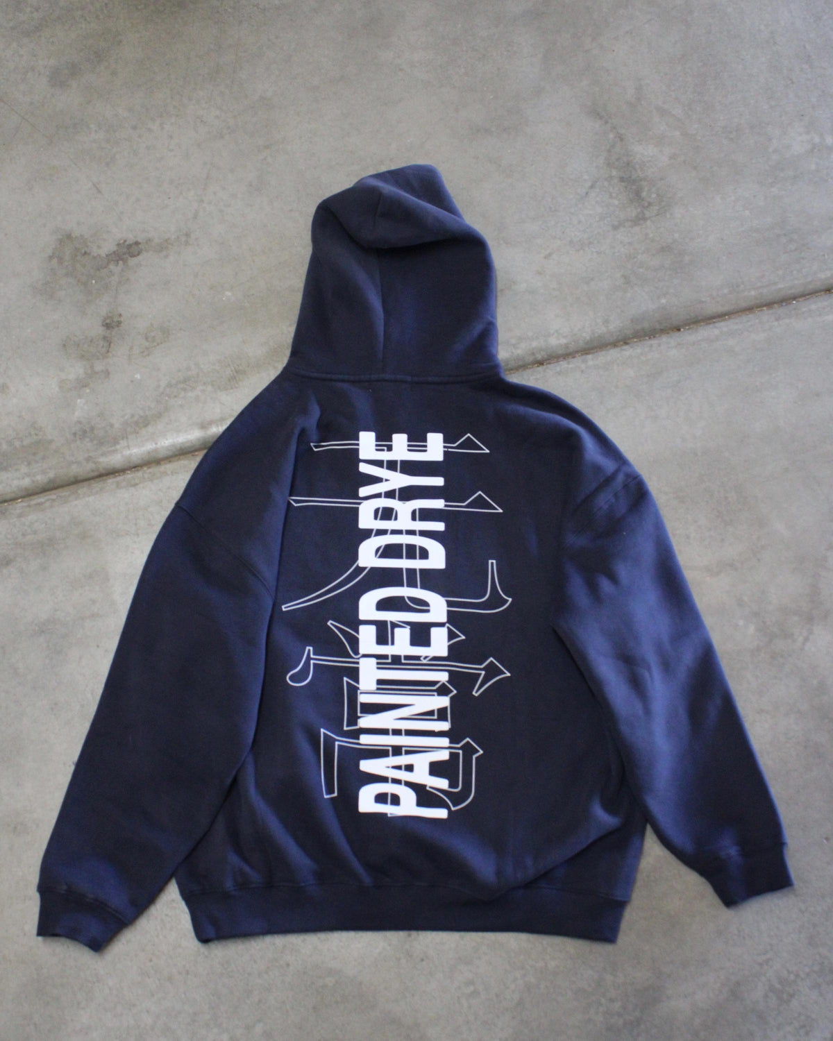 Painted Drye logo hoodie
