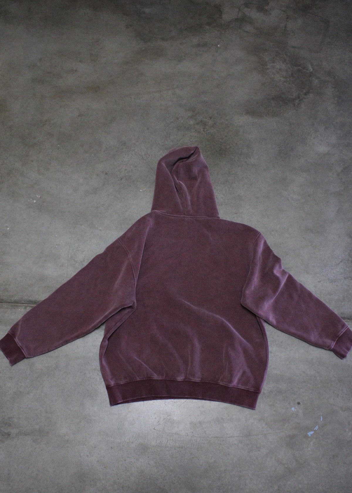Painted Drye buddha snow wash oversize hoodie