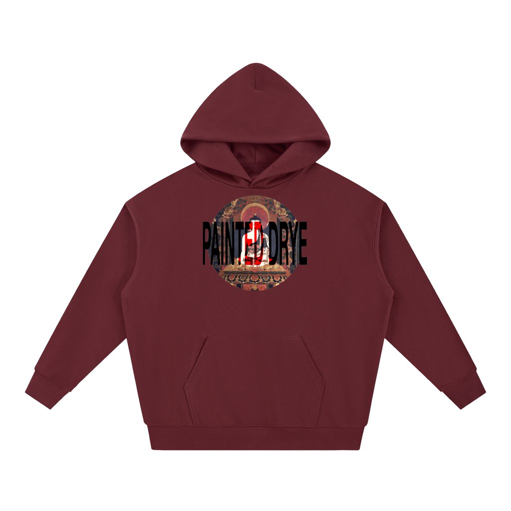 Painted Drye buddha logo heavyweight hoodie