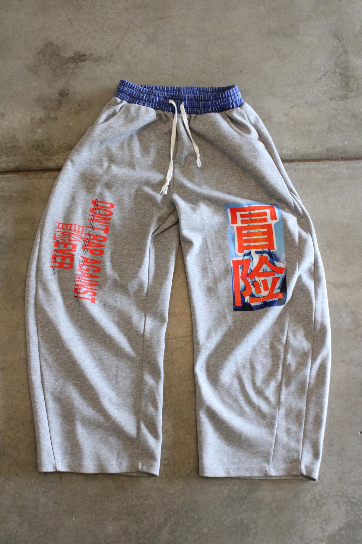 Painted Drye plaid waistband sweatpants